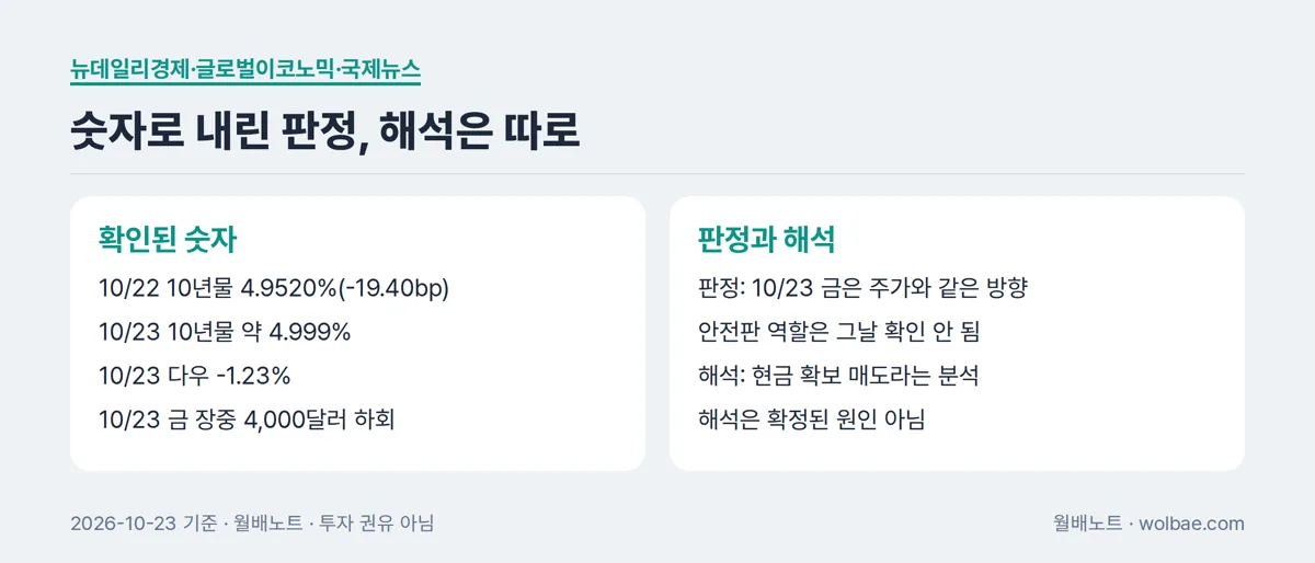 숫자로 내린 판정, 해석은 따로