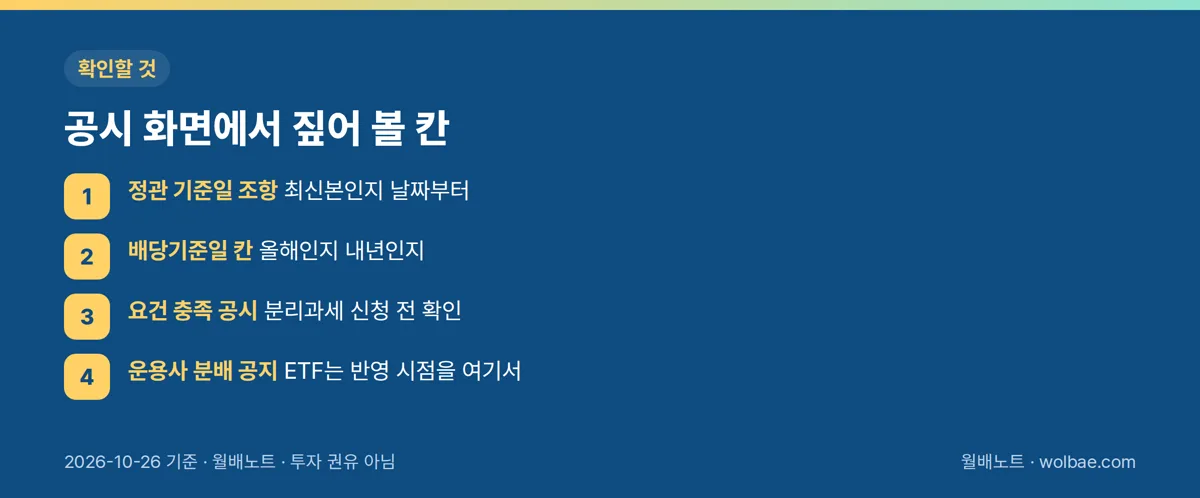 공시 화면에서 짚어 볼 칸